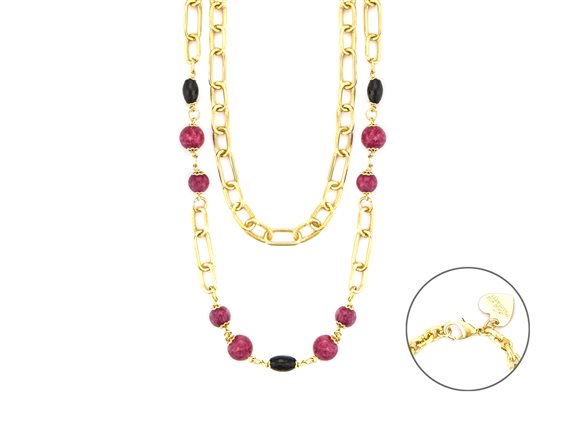 Collana 4US: Cesare Paciotti Donna in Ottone 4UCL7920W - 4UCL7920W